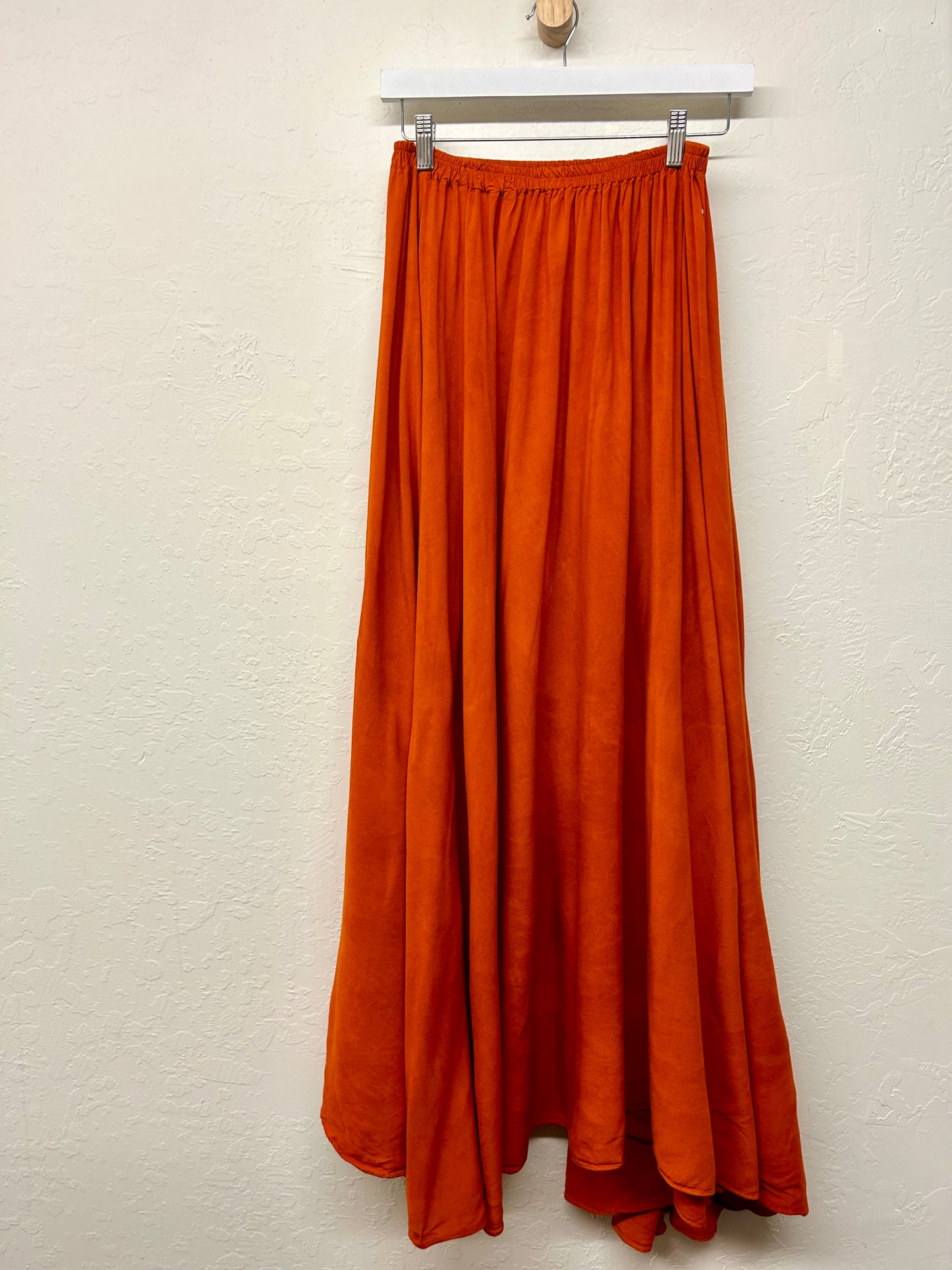 Orange maxi skirt