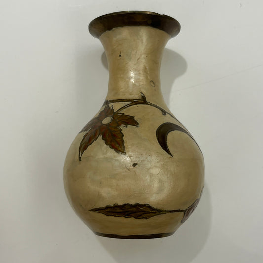 Vintage Gold Accent Vase