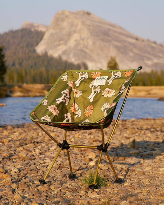 Parks Project - Shrooms Packable Camp Chair: Olive / One Size