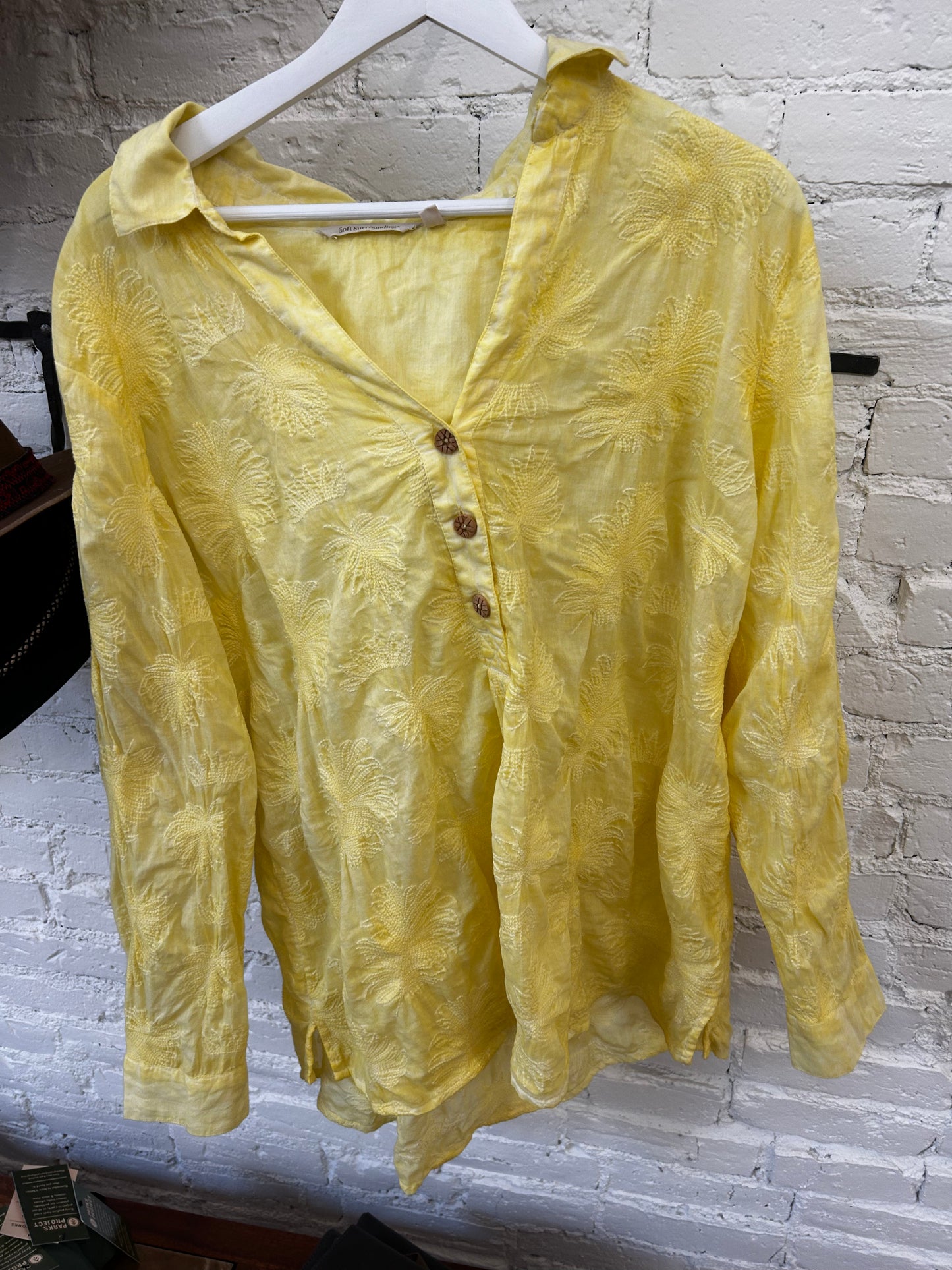 Yellow Daisy Cotton Shirt