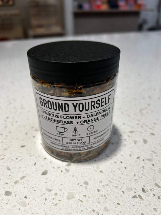GROUND YOURSELF handcrafted herbal tea blend