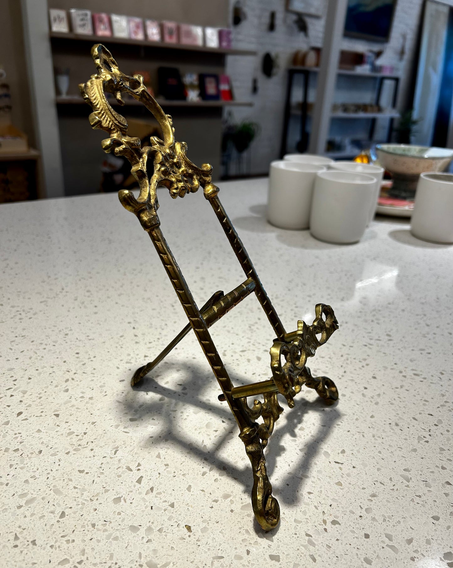 Brass easel