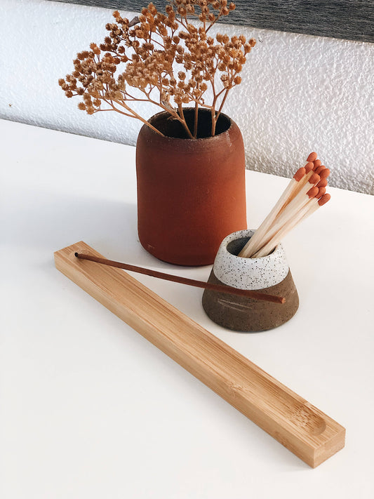 bamboo incense holder