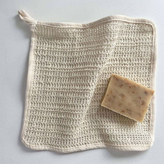 fort & field - Natural exfoliating 10x10 square eco sisal washcloth